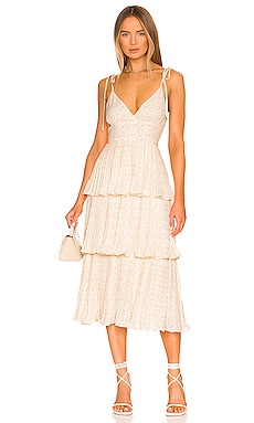 Mimi Floral Print Dress Line & Dot $164 NEW