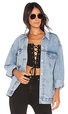 levi's baggy trucker denim jacket