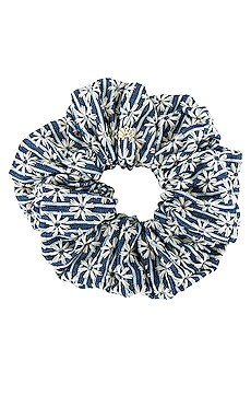 

Floral lace oversized scrunchie - Lele Sadoughi, Синий, Аксессуары для волос