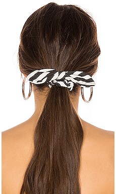 

Woven scrunchie - Lele Sadoughi, Черный, Аксессуары для волос