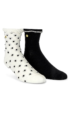 Tie Ruffle Sock Set Lele Sadoughi $16 (FINAL SALE) 