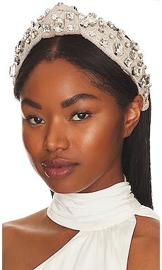 Product image of Lele Sadoughi Rectangle Crystal Knotted Headband. Click to view full details