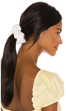 

Oversized scrunchie - Lele Sadoughi, Белый, Аксессуары для волос