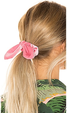 

Velvet scrunchie - Lele Sadoughi, Розовый, Аксессуары для волос