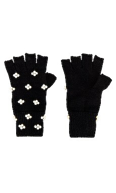 фото Перчатки без пальцев pearl cluster knit - lele sadoughi