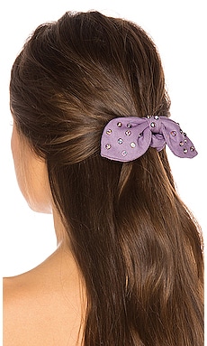 

Crystal woven scrunchie - Lele Sadoughi, Фиолетовый, Аксессуары для волос
