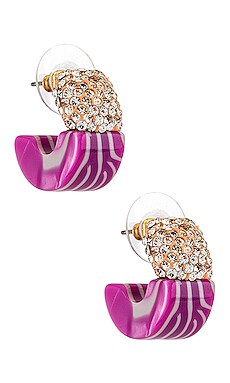 

Капюшон - Lele Sadoughi, Purple;metallic gold, Statement