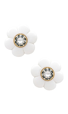 Daphne Crystal Clip On Button Earrings Lele Sadoughi $64 