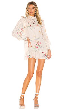 

Платье saffron - LoveShackFancy, Белый, Мини