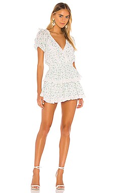 

Мини платье carlo - LoveShackFancy, Белый, Короткий рукав