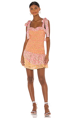 

Мини платье aya - LoveShackFancy, Розовый, Летние платья