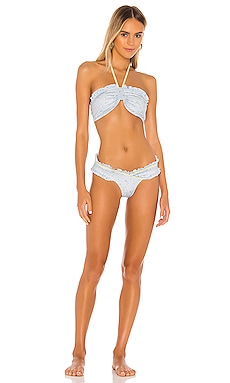 LoveShackFancy Jewel Bikini Set in Bella Blue REVOLVE