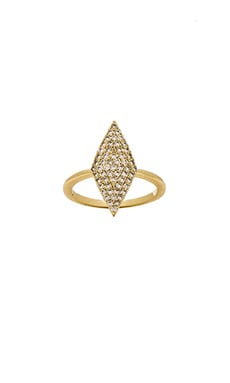 Product image of Lisa Freede Pave Diamond Shape Ring. Click to view full details