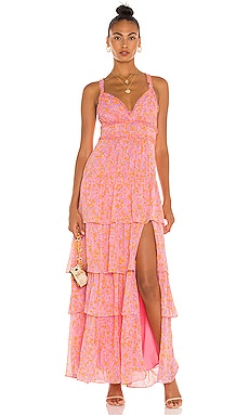 Athena pink shop maxi dress