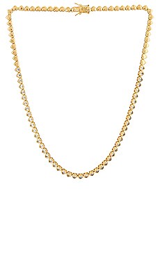 Lili Claspe 143 Tennis Necklace in Gold 