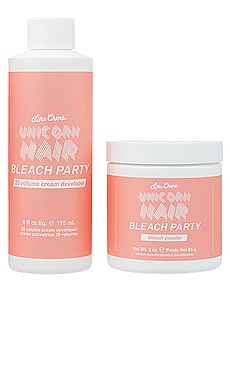 Product image of Lime Crime Unicorn Hair Bleach Party 20 Volume Hair Lightening Kit. Click to view full details