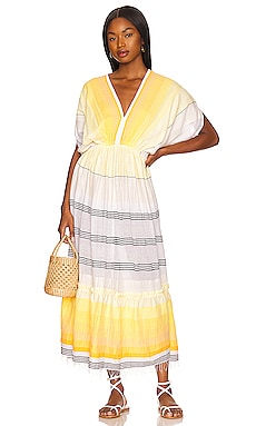 Zena Plunge Neck Dress Lemlem $396 