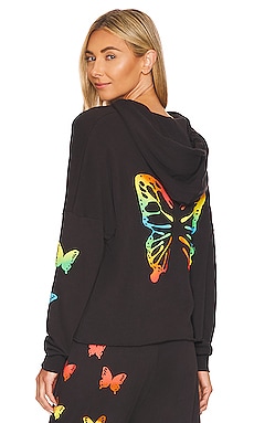 Product image of Lauren Moshi Rita Rainbow Butterflies Hoodie. Click to view full details
