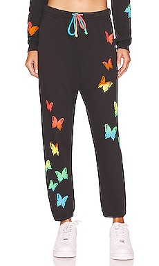 Product image of Lauren Moshi Ruth Rainbow Butterflies Sweatpant. Click to view full details