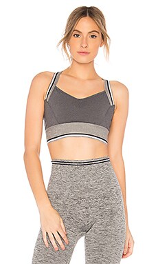 LNDR Wild Thing Sports Bra In Grey in Blue