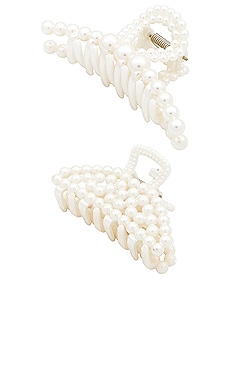 Pearl Beaded Claw Clip Set Lovers and Friends