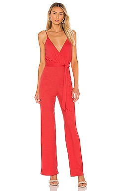 Lovers and Friends Fiona Jumpsuit in Red Orange | REVOLVE