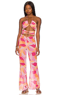 Feelin Groovy Jumpsuit Lovers and Friends $94 