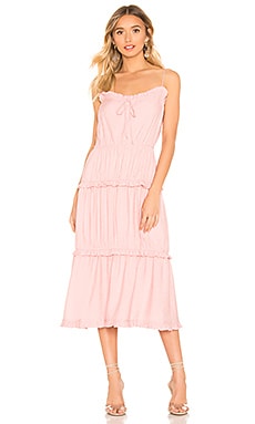 

Платье rosalie - Lovers + Friends, Розовый, Миди