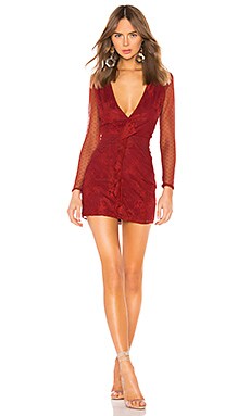 

Мини-платье с длинным рукавом collette - Lovers + Friends, Красный, Мини