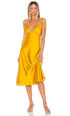 

Платье winslet - Lovers + Friends, Горчичный, Миди