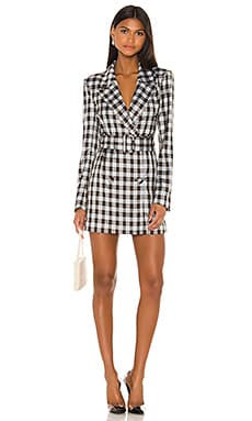 blazer shirt dress