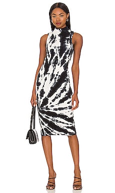 Black and white tie hotsell dye dress