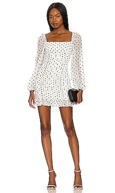 Arielle Mini Dress in Black and White Lovers and Friends $113 