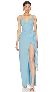 Lovers and Friends Karen Maxi Dress in Baby Blue