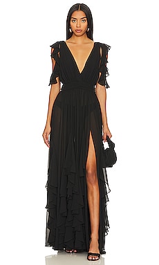 Lovers and Friends Selena Gown in Black | REVOLVE