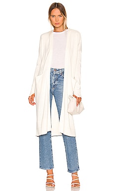 white duster sweater