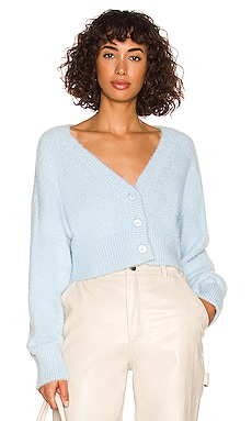 Lovers and Friends Gabby Cropped Cardigan in Baby Blue | REVOLVE
