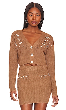 Product image of Lovers and Friends Estella Embellished Cropped Cardigan. Click to view full details