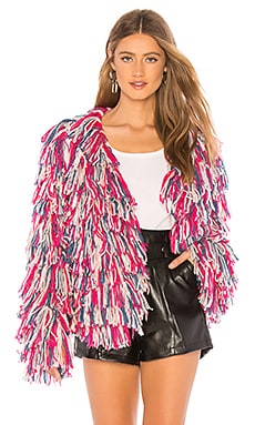 

Жакет с длинным ворсом color - Lovers + Friends, Розовый, Кардиганы