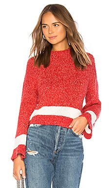 

Свитер kirkland - Lovers + Friends, Красный, Вырез лодочкой