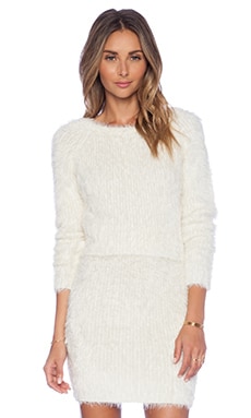 Free People Teddy Sweater Tunic in Sugar Swirl