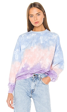 pastel tie dye crewneck sweatshirt