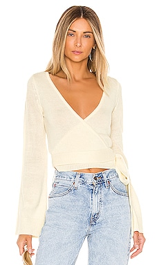 

Свитер romy - Lovers + Friends, Кремовый, С запахом