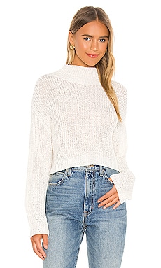 Lovers and Friends Bailey High Neck Sweater in Beige | REVOLVE