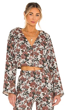

Свитшот button front - Lovers + Friends, Grey;red, Графические