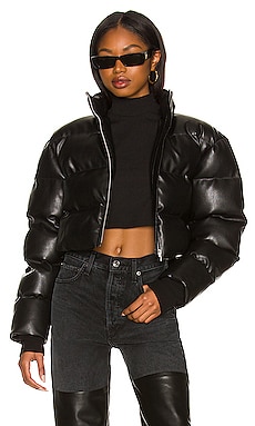 Brady Faux Leather Puffer Lovers and Friends $126 