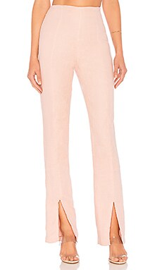 

Брюки с разделенным низом arya - Lovers + Friends, Розовый, Широкие