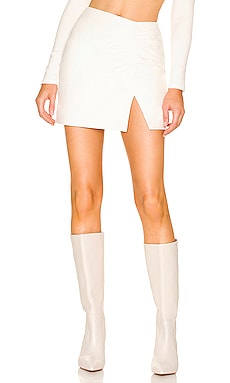 Kyro Leather Mini Skirt Lovers and Friends $278 