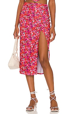 Lovers and Friends Lana Midi Skirt in Island Floral | REVOLVE