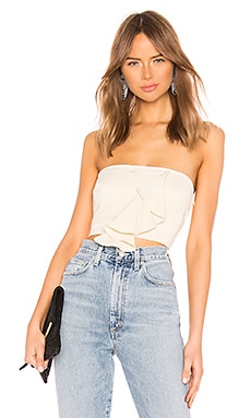 

Укороченный топ sway away crop top - Lovers + Friends, Кремовый, Без бретель